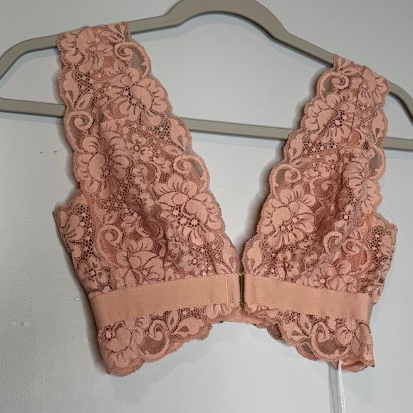 We Are HAH Got Ur Back Lace Bralette in Copper Rose NWT Women’s XS - Picture 2 of 8